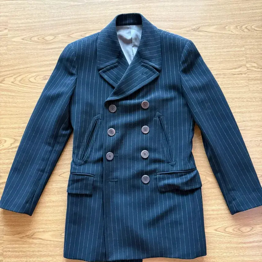 [BUNJANG] Jean Paul Gaultier 90s Archive Stripe Double Suit Set 100% Wool / 장폴고티에 90s 아카이브 스트라이프 더블 셋업 울100