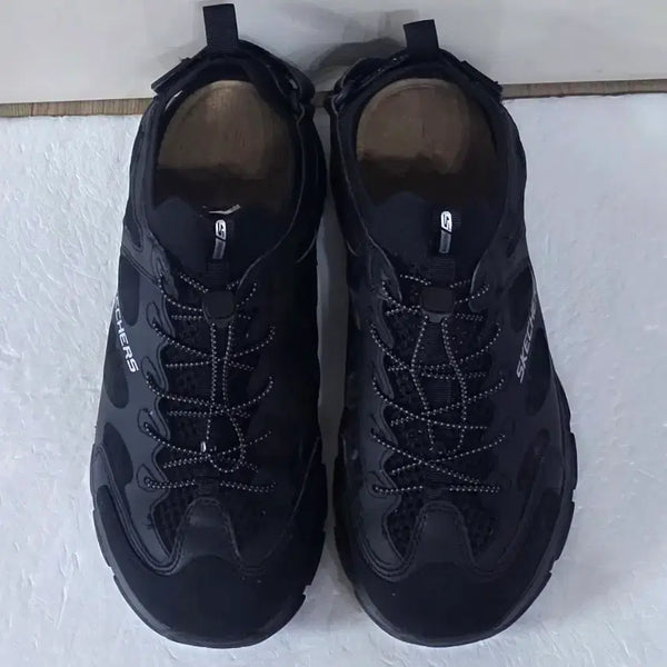 [BUNJANG] Skechers Deluxe Tracker Sandals Triple Black / [280] 스케쳐스 디럭스 트래커 샌들 트리플블랙