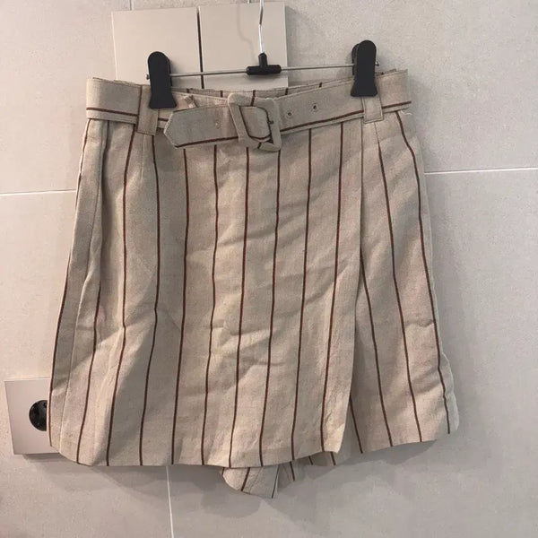 [BUNJANG] Linen Wrap Shorts / 린넨 랩 반바지