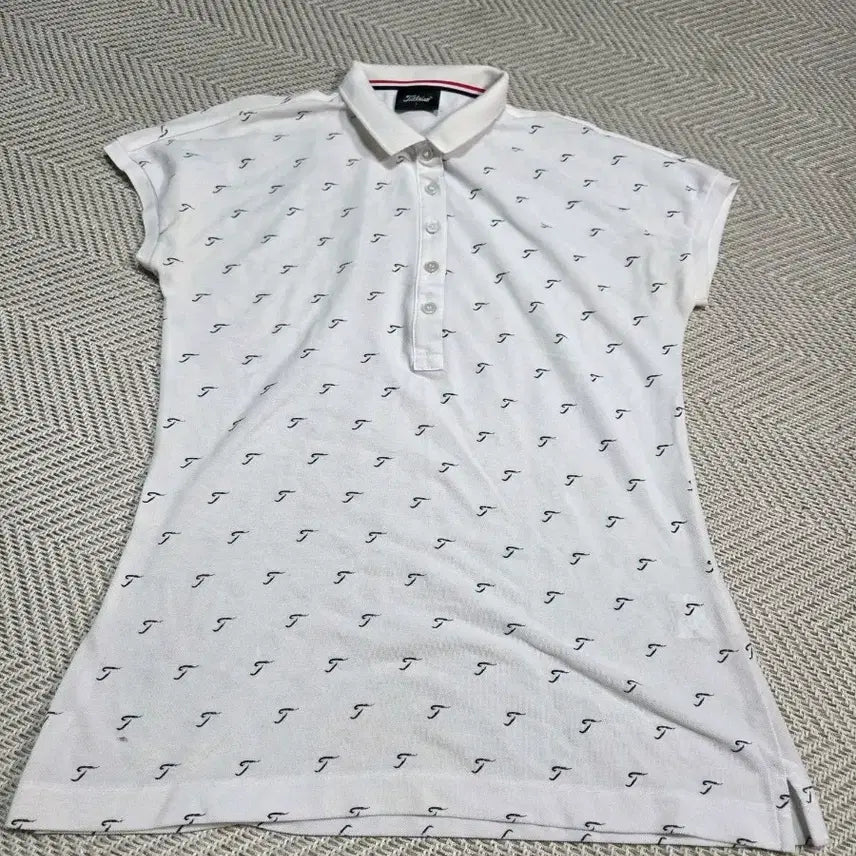 [BUNJANG] Titleist Golf Wear Women's Pique Polo Shirt White / L) 타이틀리스트 골프웨어 피케셔츠 화이트