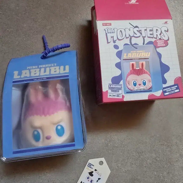 [BUNJANG] POP MART Labubu Suspicious Convenience Store Series Finch Keychain - Milk / [팝마트] 라부부 수상한 편의점 시리즈 핀치 키링