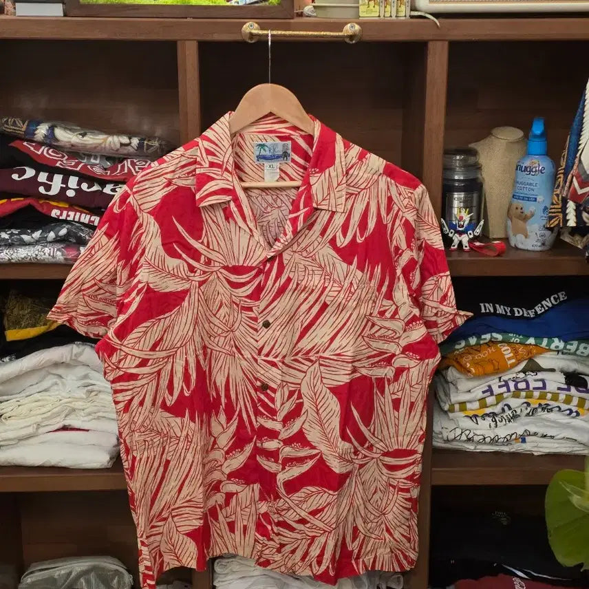 [BUNJANG] RJC Hawaiian Shirt Tropical Leaf Pattern Made in Hawaii XL / RJC 하와이안 셔츠 Made in Hawaii XL