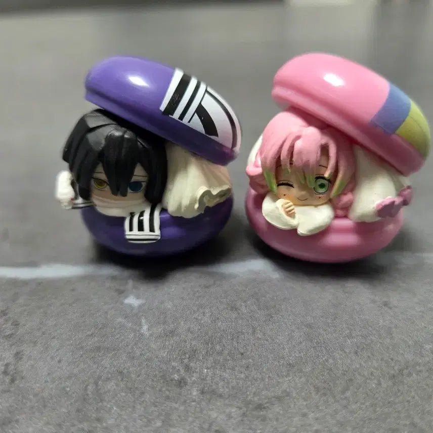 [BUNJANG] Demon Slayer Macaron Gacha Iguro Mitsuri Bundle Set / 귀멸의 칼날 마카롱 가챠 이구로,미츠리 일괄