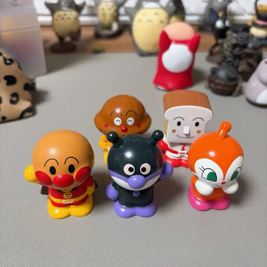 [BUNJANG] Anpanman Finger Puppet Set (5 Types) / 호빵맨 손가락인형 5종 세트