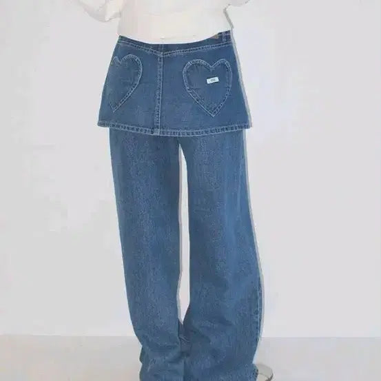 [BUNJANG] Lon Lon Heart Pocket Jeans / 무신사 론론 하트 포켓 청바지 판매