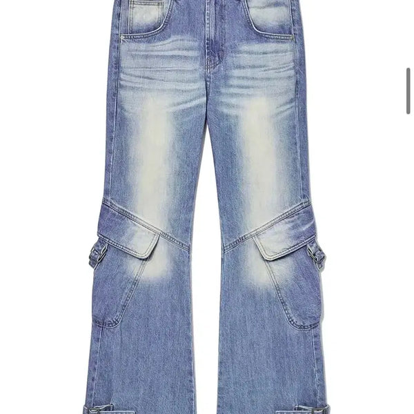 [BUNJANG] Openyy Cargo Denim Pants / openyy(오픈 와이와이) 니 카고 데님 팬츠