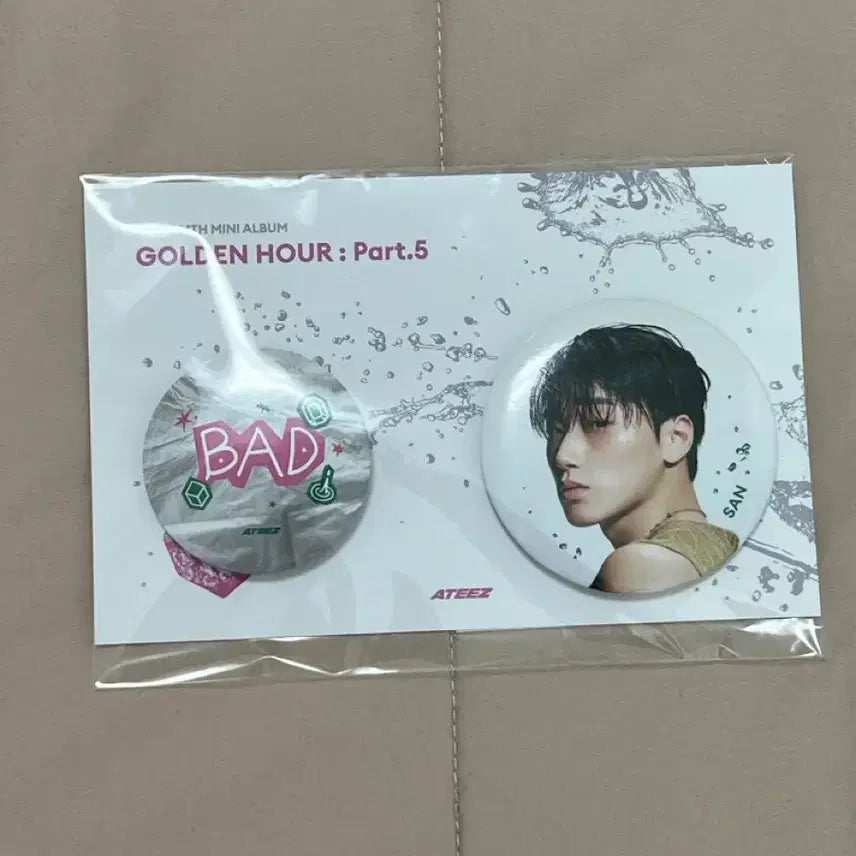 [BUNJANG] ATEEZ SAN Golden Hour: Part.5 Pop-up Can Badge / 에이티즈 팝업 산 캔뱃지