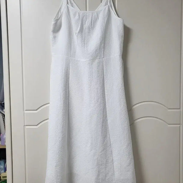 [BUNJANG] White Square Neck Long Dress / 원피스