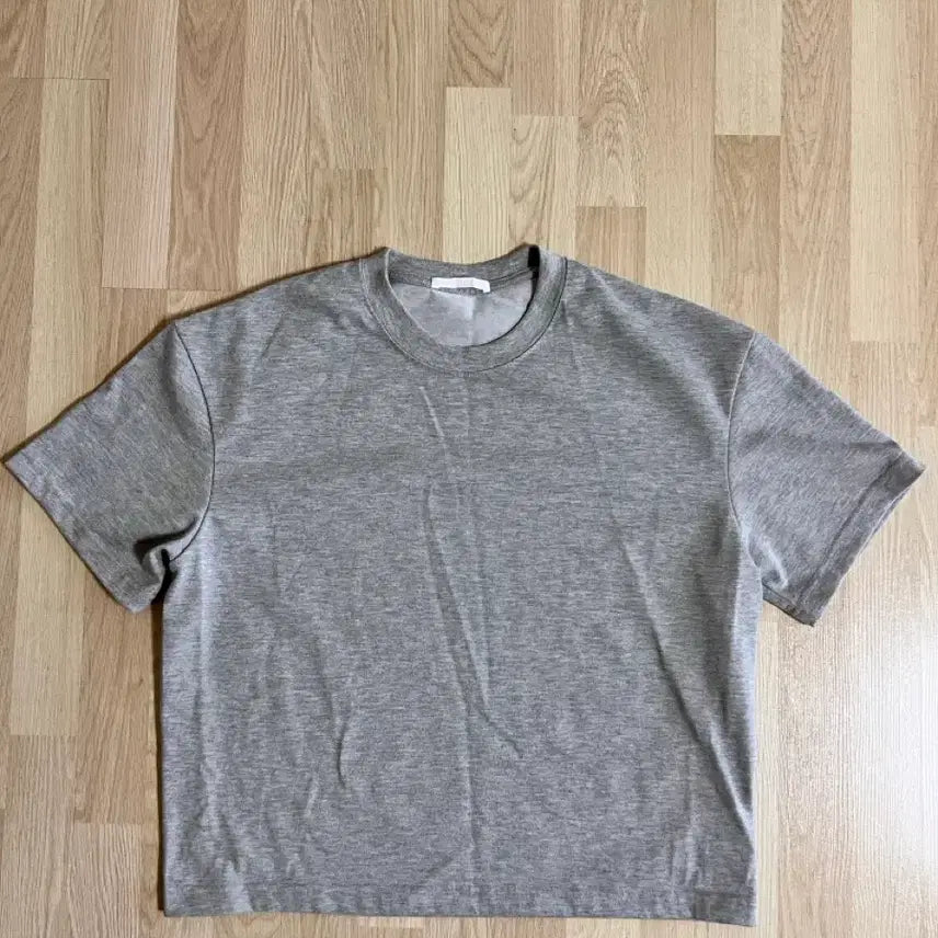 [BUNJANG] Dive In Uniform Cropped T-shirt (Gray, Navy) / 다이브인 유니폼 크롭 반팔티 1사이즈 (그레이,네이비)