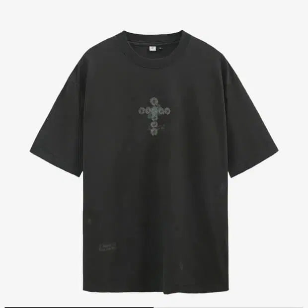 [BUNJANG] Politorer Used Floral Crosty Charcoal Size 2 / [2] 폴리테루 유즈드 플로럴 크로스티 차콜