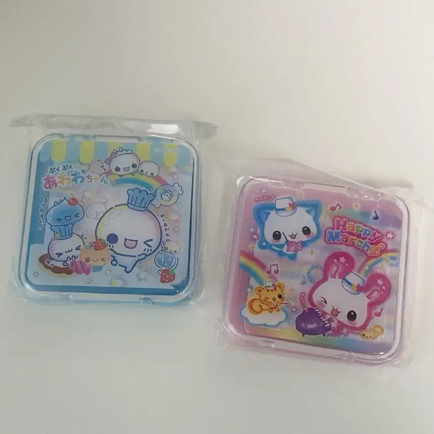 [BUNJANG] Heisei Retro Clear Case Memo Pad (Awawa-chan / Happy Machi) / 헤이세이 레트로 클리어 케이스 메모지(아와와짱/해피마치)