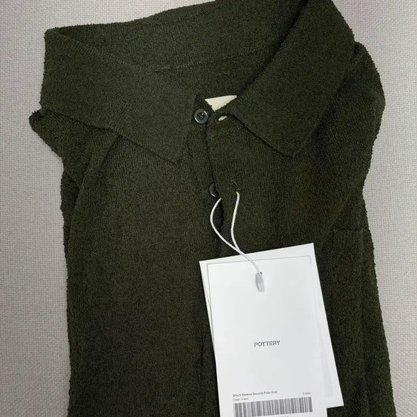 [BUNJANG] Porter Classic Bootle Short Sleeve Polo Knit / [5]포터리 부틀 반팔 폴로니트.새상품