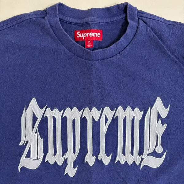 [BUNJANG] Supreme Box Logo Short Sleeve T-Shirt Navy M / 슈프림 반팔 티셔츠 네이비 M (박스핏 L보다 조금 큰 105에 가까움)