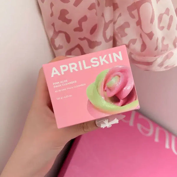 [BUNJANG] Aprilskin Pink Aloe Pack Cleanser Meringue Soap 120g (Sealed) / [미개봉] 에이프릴스킨 핑크 알로에 팩 클렌저 머랭솝 120g