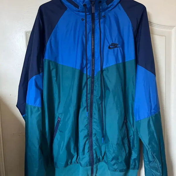 [BUNJANG] Nike Windbreaker Blue/Green / 나이키 바람막이 블루/그린