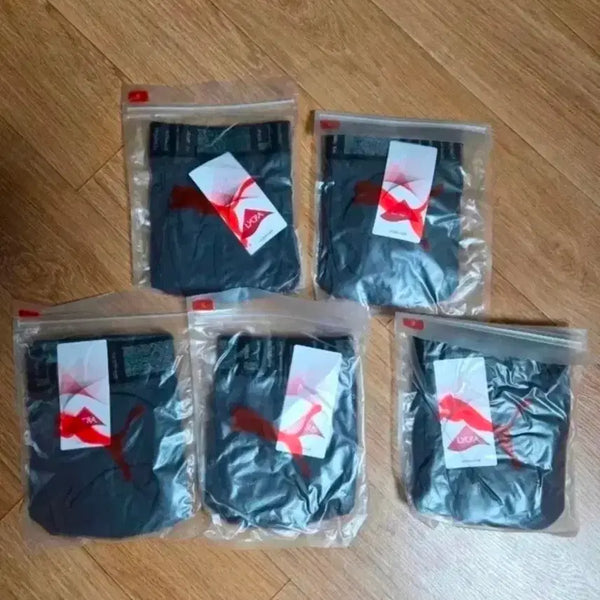 [BUNJANG] Puma Men's Boxer Briefs (95 Size) - 5 Pack (Sealed) / 미개봉 푸마 남성 드로즈 95  5개