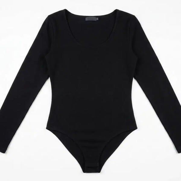 [BUNJANG] Messiah Basic Long Sleeve Leotard Black (Size L) / [메시아] 기본 긴소매 레오타드 블랙 (L 사이즈)