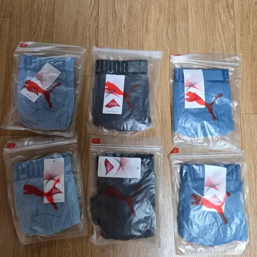 [BUNJANG] Puma Men's Trunks 6-Pack Size 95 / 새제품 푸마 남성 드로즈 95 6개