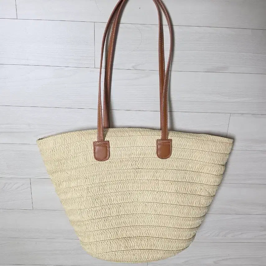 [BUNJANG] Raffia Shoulder Bag / 라탄 숄더백 라피아백