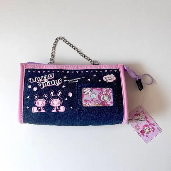 [BUNJANG] Mezzo Piano Denim Pouch Pencil Case / 메조피아노 데님 파우치 필통