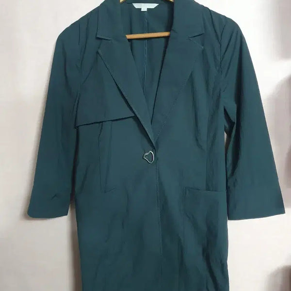 [BUNJANG] Join Us Summer 7-Sleeve Color-Block Jacket / 조이너스 여름 7부 소매 배색 자켓 55