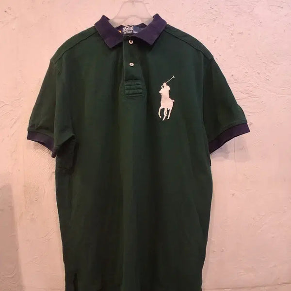 [BUNJANG] Polo Ralph Lauren Big Pony Green Polo Shirt / 폴로 랄프로렌 빅포니 그린 카라티