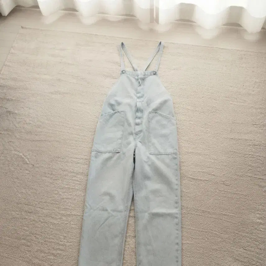[BUNJANG] ZARA Light Blue Denim Jumpsuit XS / ZARA(자라) 라이트 블루 데님 점프슈트 (XS)]