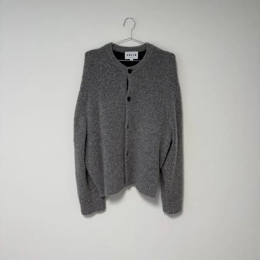[BUNJANG] Solid Homme 24 F/W Round Neck Knit Cardigan / [48] 솔리드옴므 24 F/W 라운드넥 니트 가디건