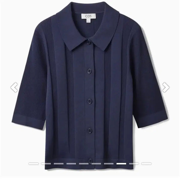 [BUNJANG] COS Ribbed Collar Slim Knit Cardigan XS / COS 코스 신형 골지 가디건 카라 슬림니트 가디건 XS