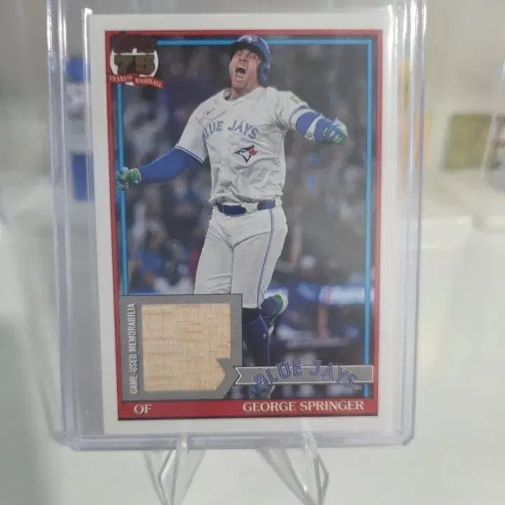 [BUNJANG] George Springer Toronto Blue Jays Game-Used Bat Relic 75th Anniversary Card / 토론토)조지 스프링어 베트 렐릭
