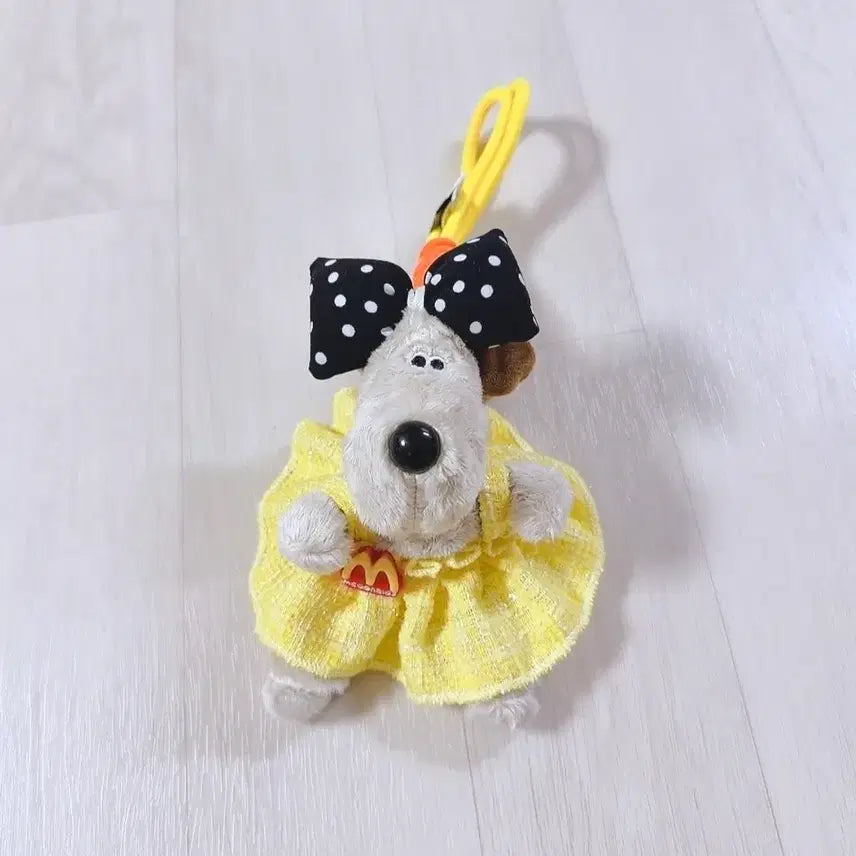 [BUNJANG] Gromit Big Ribbon Doll Keychain / 그로밋 왕리본 인형 키링 / 새상품