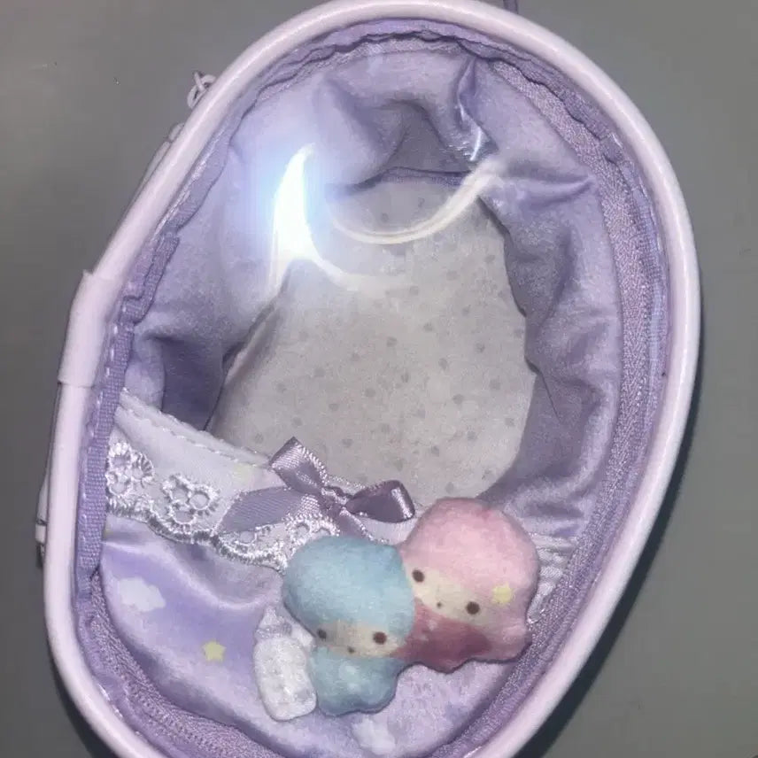 [BUNJANG] Little Twin Stars Sanrio "Enjoy Idol" Plush Pouch Keychain / 리틀트윈스타 엔조이아이돌 누이요람 파우치 고전 소품 키링