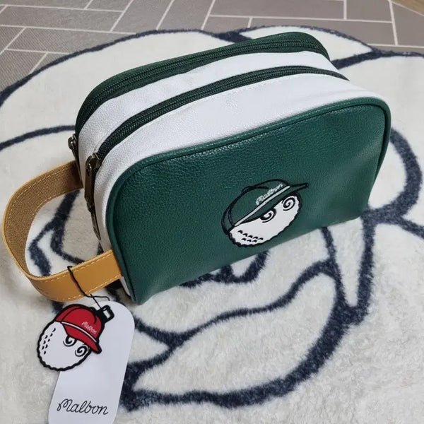 [BUNJANG] Malbon Golf 2-Way Zipper Pouch Bag / 말본 골프 파우치백 가방