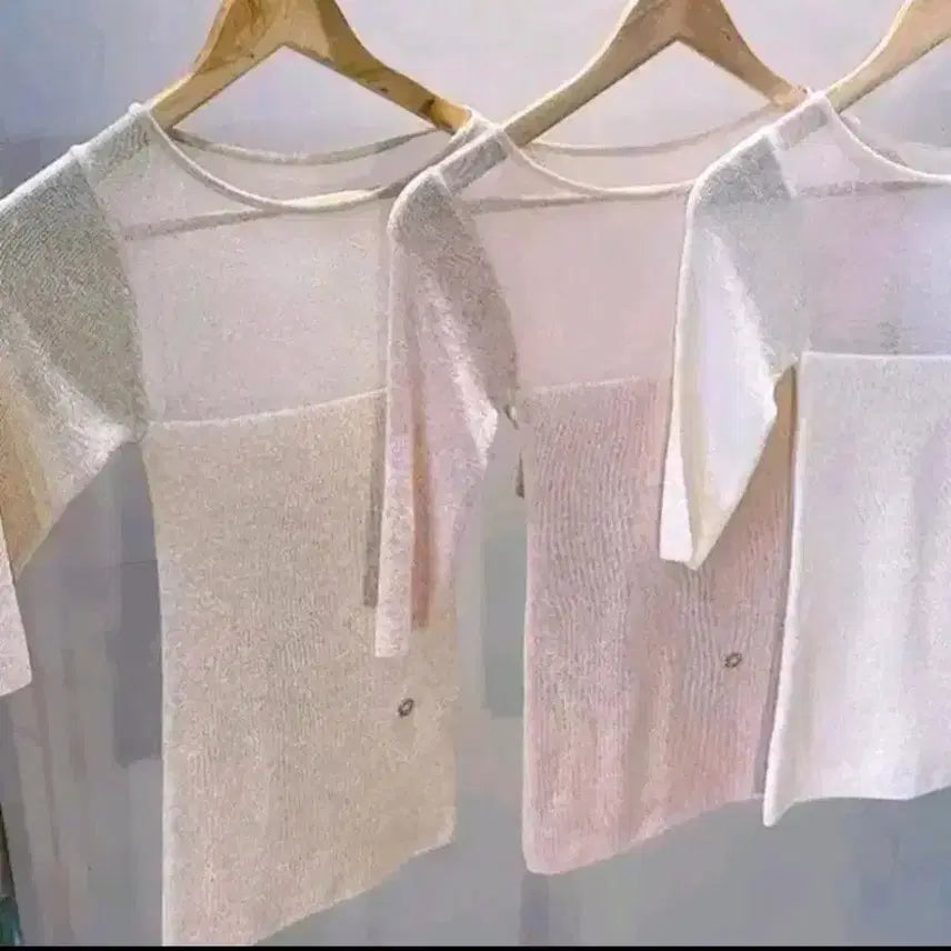 [BUNJANG] Sheer See-Through Top Balletcore Style / 수입의류 시스루티 발레코어룩