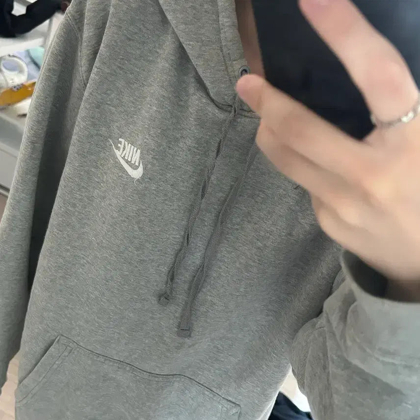 [BUNJANG] Nike Gray Hoodie / 나이키 그레이 후드티