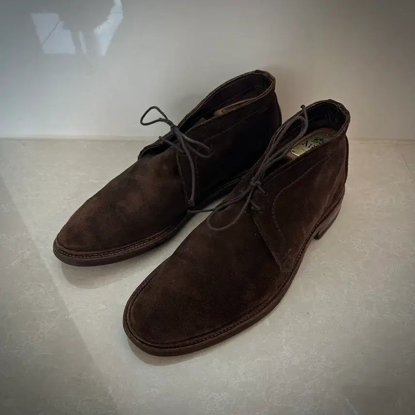 [BUNJANG] Alden 1492 Suede Chukka Boots Dark Brown US9.5D / 알든 1492 스웨이드 처카 부츠 다크브라운 US9.5D