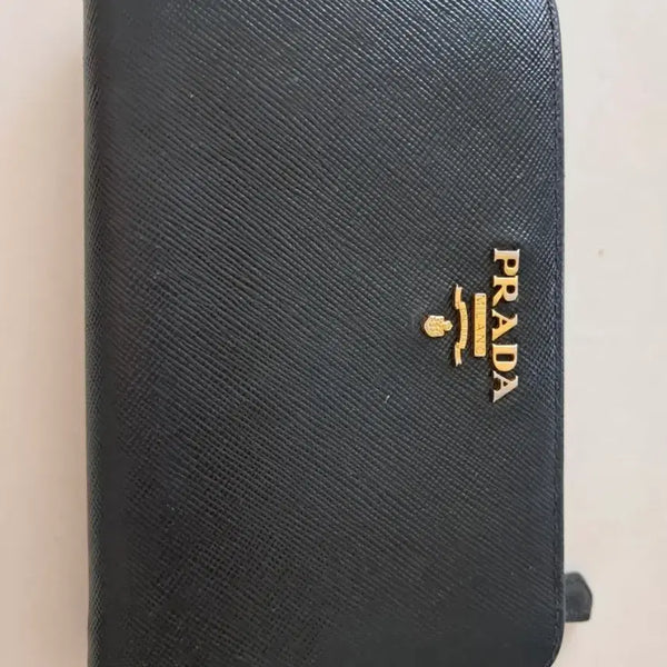 [BUNJANG] Prada Saffiano Wallet Black / 프라다 사피아노 반지갑 블랙