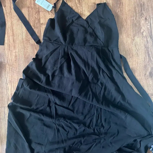 [BUNJANG] Adjustable Strap Bustier Dress - Black / 끈조절 뷔스티에 원피스 블랙