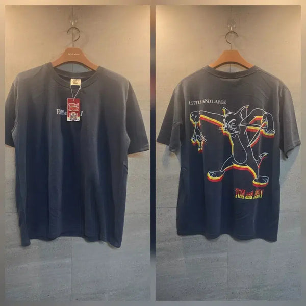[BUNJANG] Tom and Jerry Official Merchandise Navy Short-Sleeved T-Shirt / 톰과제리 반팔티. 굿즈 정품. 반팔티.