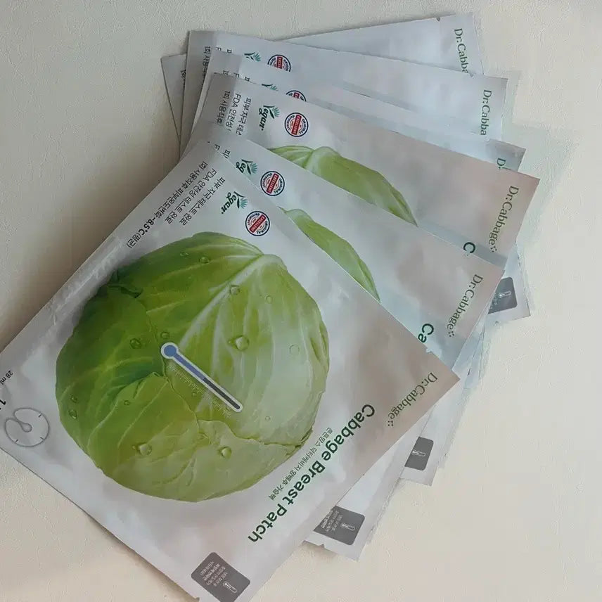 [BUNJANG] Dr. Cabbage Cabbage Breast Pack (6 Count) / 새상품) 닥터캐비지 양배추 가슴팩 6개