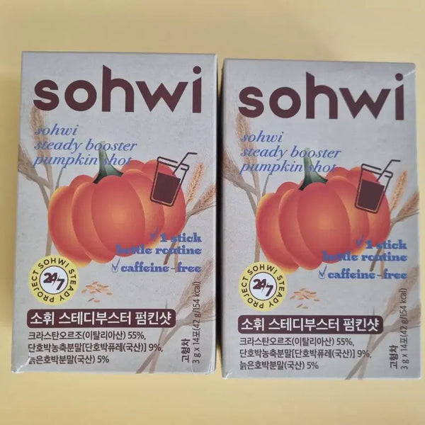 [BUNJANG] Sohwi Steady Booster Pumpkin Shot (2 Boxes) / 소휘 스테디부스터 펌킨샷 2박스