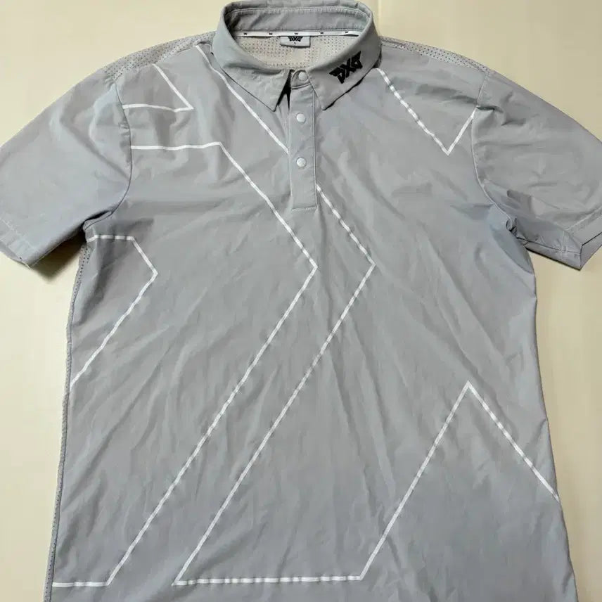 [BUNJANG] PXG Cooling Functional Punching Short Sleeve Polo Shirt (Size 100-105) / (상태SS) PXG 냉감 기능성 펀칭 반팔카라티100-105