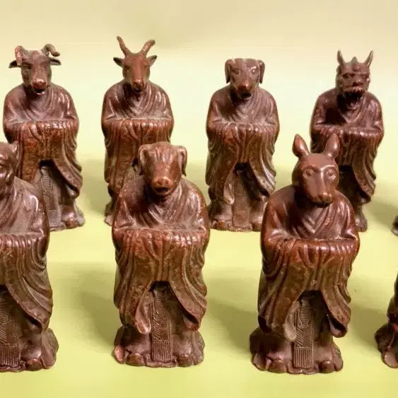 [BUNJANG] Brass Zodiac Animal Statues Set / 황동12지신상( 십이지신상)