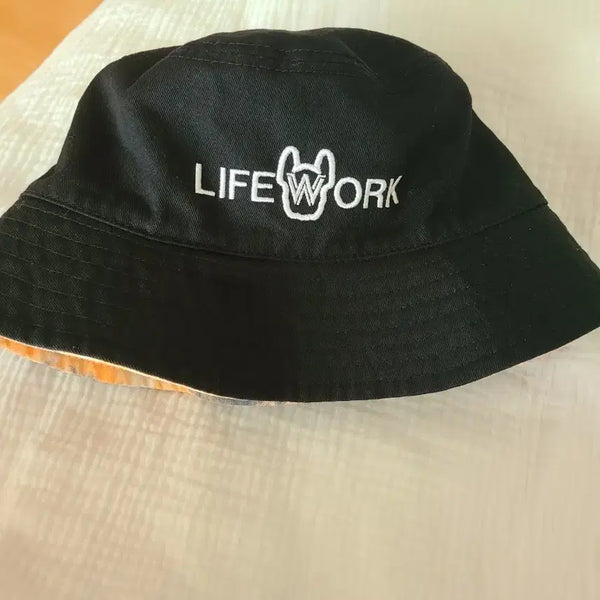 [BUNJANG] Life Work Bucket Hat Black / 라이프워크 버킷햇 블랙