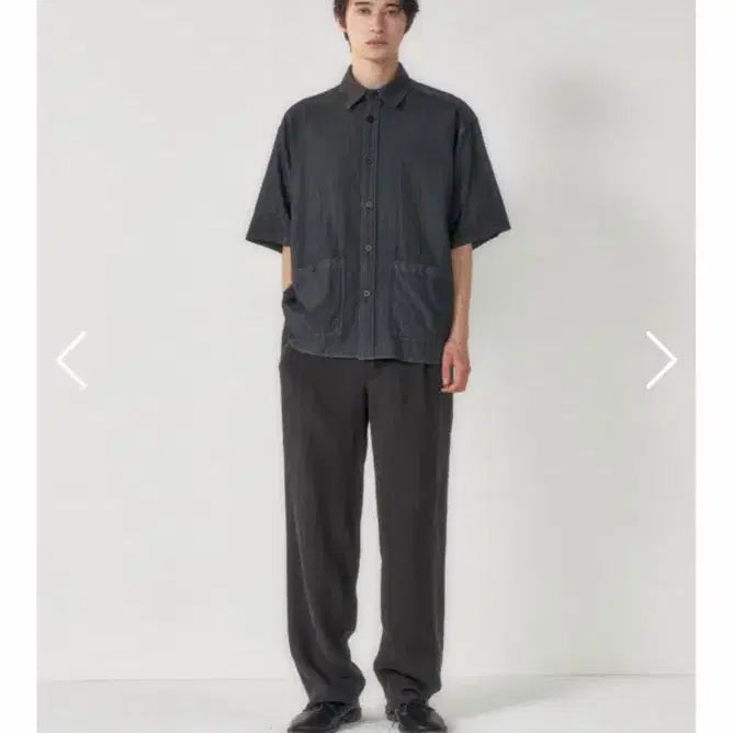 [BUNJANG] Artifacts Garment Dyed Two Pocket Half Shirt XL / [XL] 아트이프액츠 가먼트 다잉 투 포켓 하프 셔츠 반팔 셔츠 - 페이