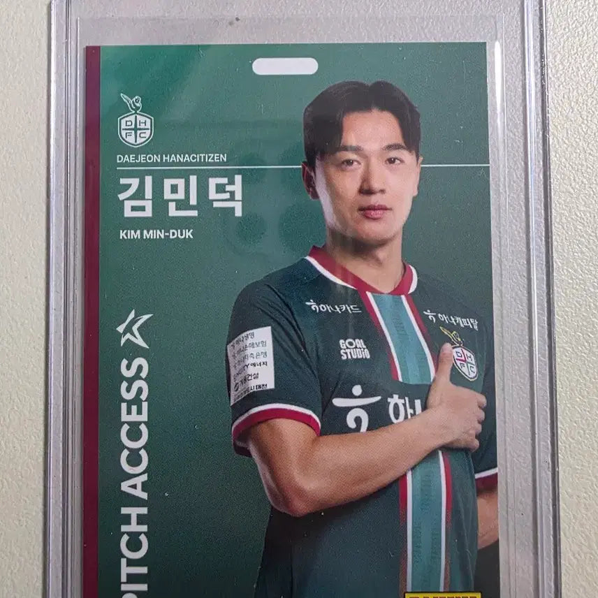[BUNJANG] Panini 2026 K League Kim Min-deok Pitch Access Base Card / 2026 k리그 파니니 김민덕 Pitch Access 대전하나시티즌