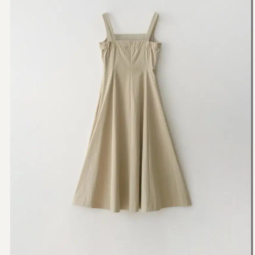 [BUNJANG] Sie Jane Square Line Dress - Low Beige (S) / [새옷] 시에 sie 제인 스퀘어 라인 드레스_로우베이지s