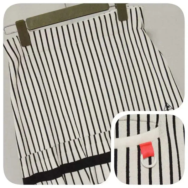 [BUNJANG] Le Coq Sportif Collection Striped Golf Skirt Waist 73 / 르꼬끄골프컬렉션 스트라이프 골프스커트 허리73