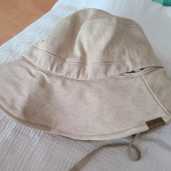[BUNJANG] White Sands String Bucket Hat Beige / 화이트샌즈  스트링 버킷햇