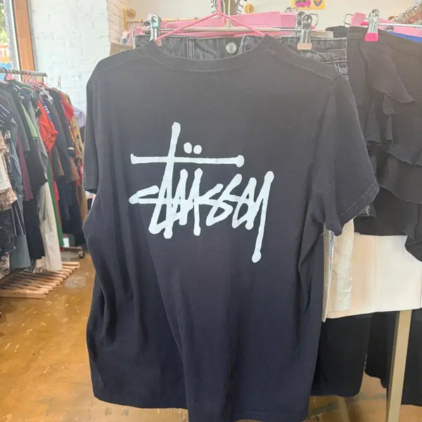[BUNJANG] Stussy Short Sleeve T-Shirt Black / 스투시 반팔 티셔츠 블랙